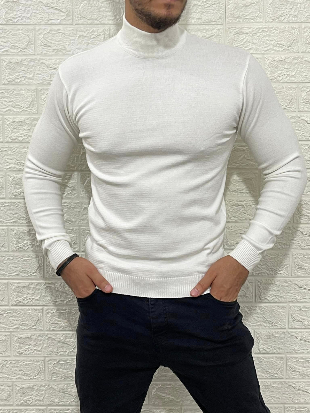 mockneck pullover
