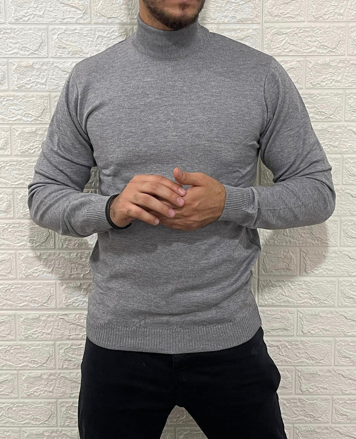 mockneck pullover