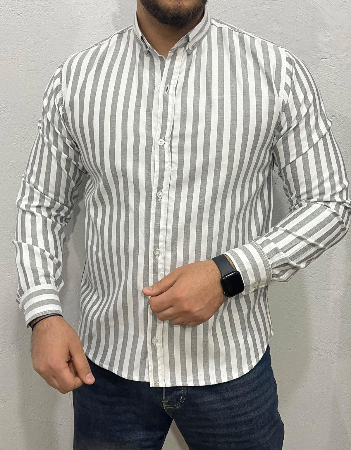 Premium Striped Oxford Shirt