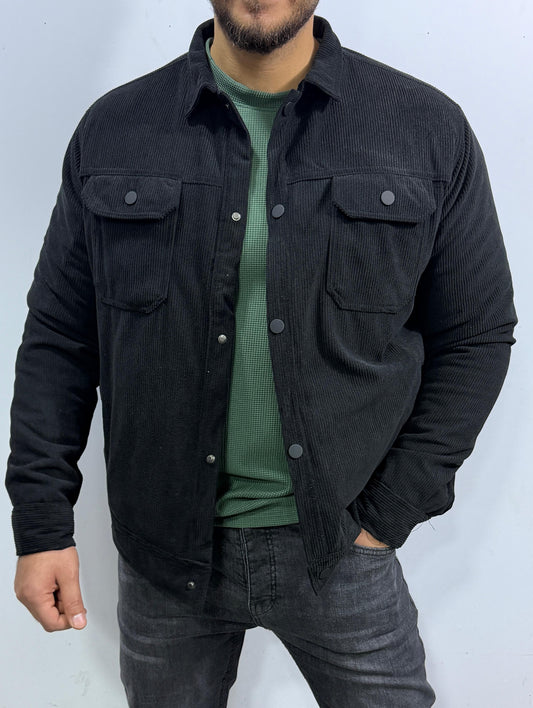 جاكيت قطيفه مضلع