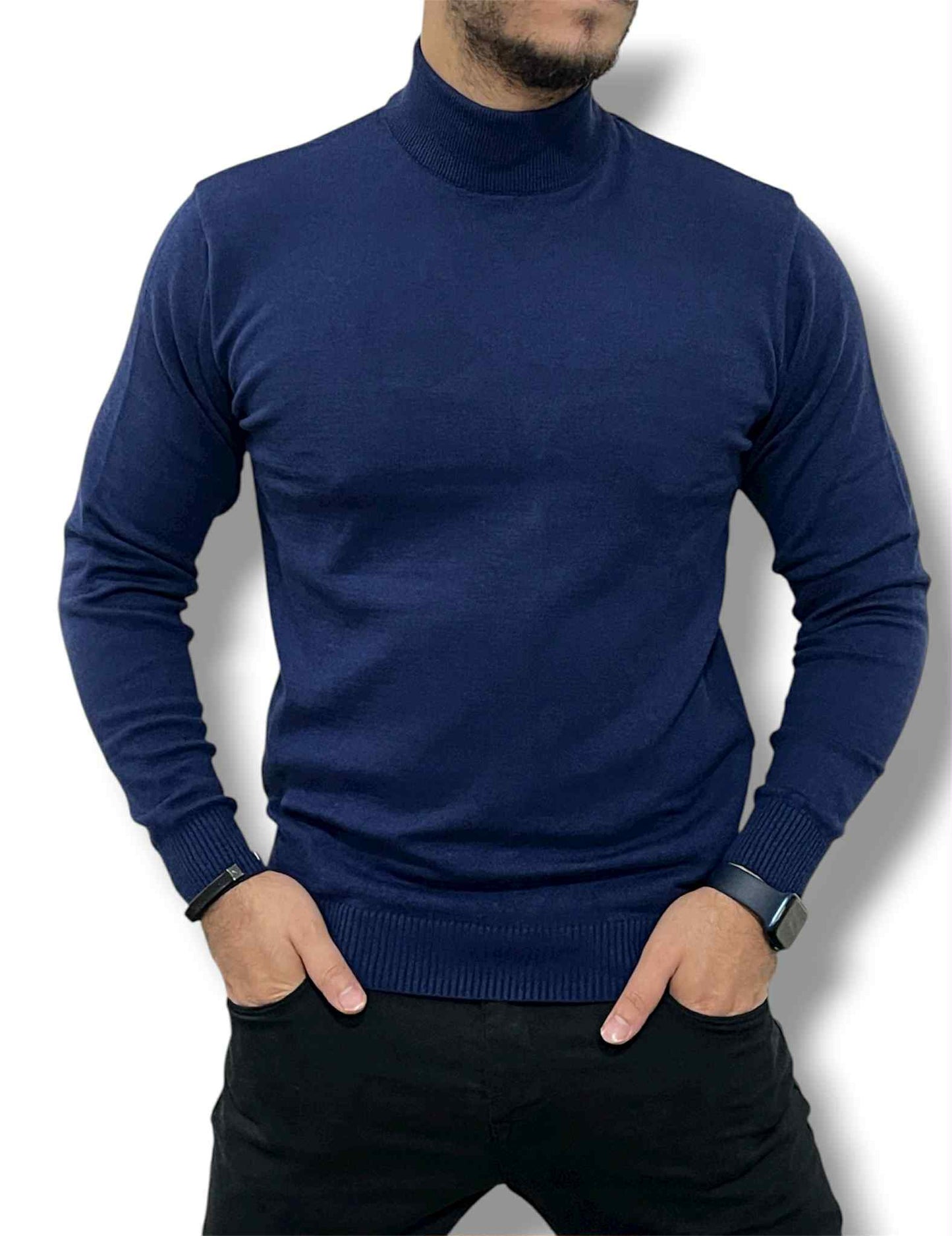 mock neck pullover