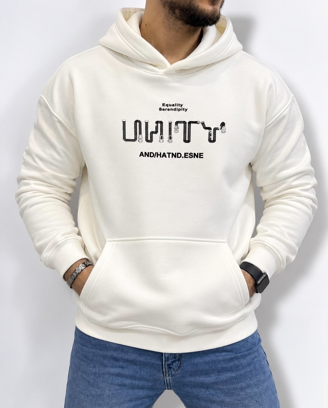 printed Hoodie-zip