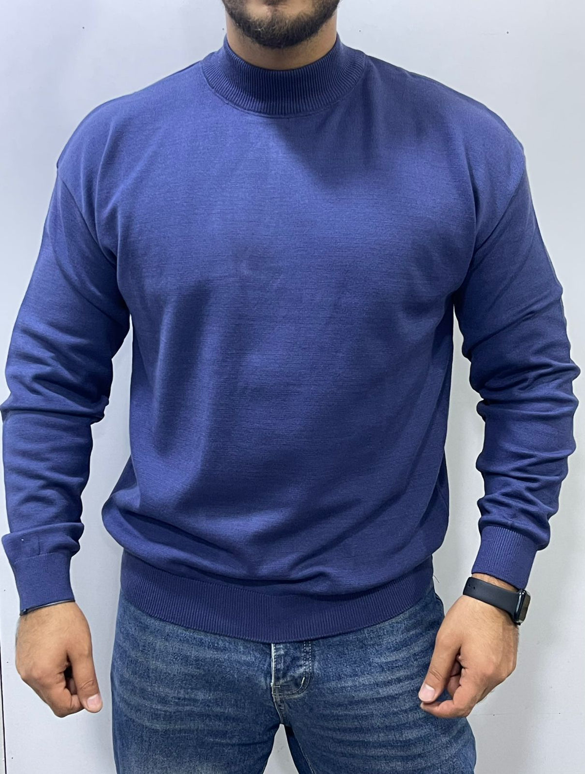 mockneck pullover